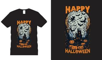 Happy Halloween T-Shirt Design vektor