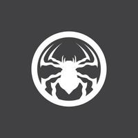 Spinne Logo, retro Jahrgang Insekt Vektor Design Vektor Vorlage