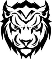 Tiger - - minimalistisch und eben Logo - - Vektor Illustration