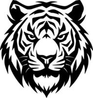 Tiger - - schwarz und Weiß isoliert Symbol - - Vektor Illustration