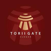 torii Tor Logo Design Vektor minimalistisch Illustration Vorlage