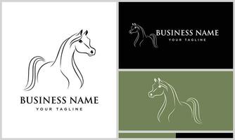 Vektor arabisch Pferd Logo Vorlage