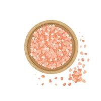 himalayan salt eller rosa salt vektor illustration logotyp