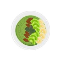 Logo Illustration von ein frisch und gesund Grün Smoothie vektor