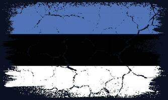 eben Design Grunge Estland Flagge Hintergrund vektor