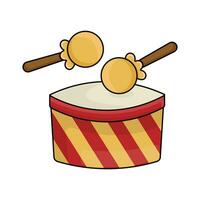tecknad serie cirkus trumma och trumpinnar vektor design för underhållning och roligt illustration
