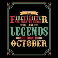 Allt brandman är likvärdig men endast legends är född i juni, födelsedag gåvor för kvinnor eller män, årgång födelsedag shirts för fruar eller män, årsdag t-tröjor för systrar eller bror vektor