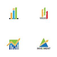 Investment-Marketing-Logo-Vektor-Vorlage vektor