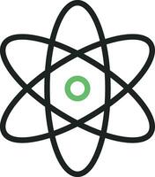 Atom Symbol Vektor Bild. geeignet zum Handy, Mobiltelefon Apps, Netz Apps und drucken Medien.