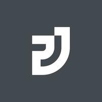 modern und minimalistisch Initiale Brief pj oder jp Monogramm Logo vektor