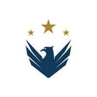 Adler Schild Logo Vektor Vorlage Illustration