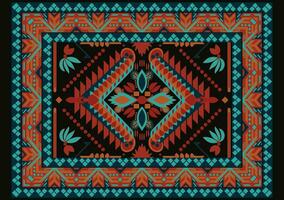 persisch Teppich, Original Design alt Stil.türkisch Teppich geometrisch Textur vektor