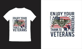 USA soldat militär hedra de offra veteraner dag t-shirt design vektor
