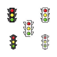 trafikljus vektor ikon design illustration