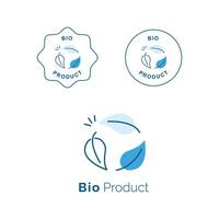 bio produkt symbol. omfamning de naturlig och miljömedvetna med detta symbol av bio Produkter. den betecknar en engagemang till hållbar och miljömässigt vänlig varor. vektor
