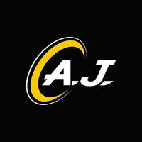 en j brev logotyp design. alfabet brev initialer monogram logotyp en j. en j logotyp. en j design. kreativ ikon logotyp design för din företag vektor