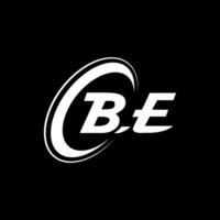 b e brev logotyp design. alfabet brev initialer monogram logotyp b e. b e logotyp. b e design. kreativ ikon logotyp design för din företag vektor