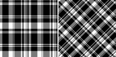 Tartan Textur Plaid von Hintergrund Stoff prüfen mit ein Muster nahtlos Vektor Textil.