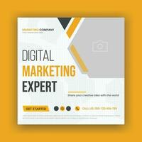 Postvorlage für digitales Marketing und Corporate Social Media oder Web-Banner vektor