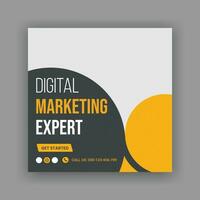 Postvorlage für digitales Marketing und Corporate Social Media oder Web-Banner vektor