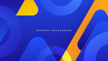 abstrakt geometrisk lutning blå och orange bakgrund premie vektor