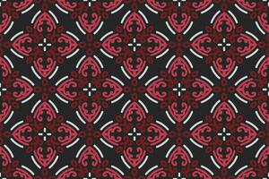 orientalisk mönster. vit, röd och svart bakgrund med arabicum ornament. mönster, bakgrund och tapet för din design. textil- prydnad. vektor illustration.