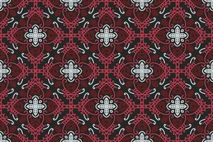 orientalisk mönster. vit, röd och svart bakgrund med arabicum ornament. mönster, bakgrund och tapet för din design. textil- prydnad. vektor illustration.