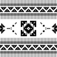 Stammes- nahtlos Vektor Textur. ethnisch Stil geometrisch abstrakt Muster. einheimisch orientalisch. Design zum Weberei und Drucken Stoff. schwarz und Weiß.