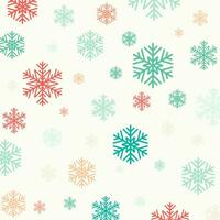 Weihnachten Hintergrund mit Pastell- farbig Schneeflocke Muster Design vektor