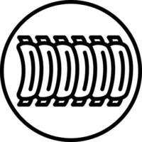 Grill Rippen Vektor Symbol Design