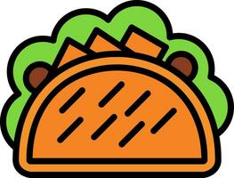 Rindfleisch Tacos Vektor Symbol Design