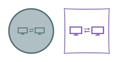 Einzigartiges Vektorsymbol für Sharing-Systeme vektor