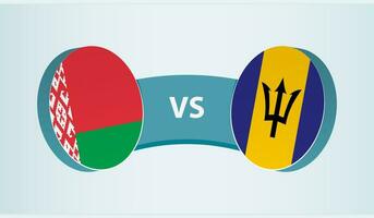 Vitryssland mot Barbados, team sporter konkurrens begrepp. vektor