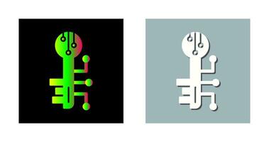 Vektorsymbol für elektronischen Schlüssel vektor