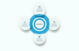 visualisering av affärsdata. processdiagram. abstrakta element av graf, diagram med 4 steg, alternativ, delar eller processer. vektor affärsmall infographic, design, vektor, 2,3,4,5,6,