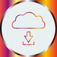 Einzigartiger Download vom Cloud-Vektorsymbol vektor