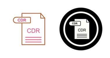 CDR vektor ikon