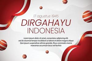 sociala medier banner indonesiens självständighetsdag 17 augusti vektor