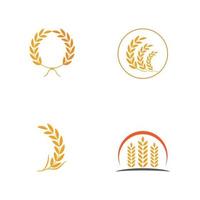 Weizen Logo Vorlage Vektor Symbol Natur
