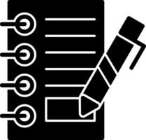 Notizblock Vektor Symbol Design