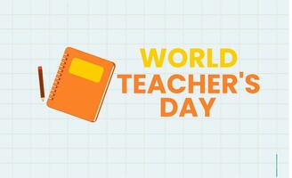 världslärarnas dag vektor
