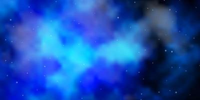 hellblaues Vektormuster mit abstrakten Sternen. vektor