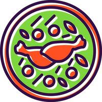 Hähnchen Curry Vektor Symbol Design