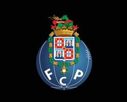 fc porto Verein Logo Symbol Portugal Liga Fußball abstrakt Design Vektor Illustration mit schwarz Hintergrund