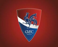 Gil Vicente Verein Logo Symbol Portugal Liga Fußball abstrakt Design Vektor Illustration mit rot Hintergrund