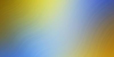 hellblauer, gelber Vektorhintergrund mit Kreisbogen. vektor