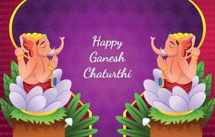 ganesh chaturthi festival bakgrund vektor