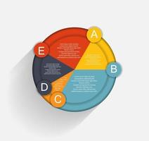 Infografik-Geschäftsschablonen-Vektorillustration vektor