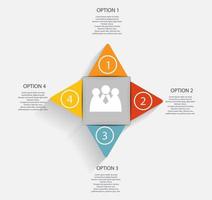 Infografik-Geschäftsschablonen-Vektorillustration vektor