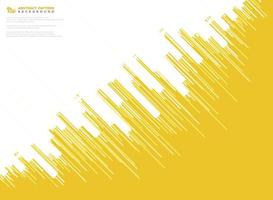 abstrakte gelbe Vektorstreifenlinienmuster Designtechnologie vektor